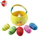 Easter Animal Basket Colorful Plush Easter Eggs Decoration Toy